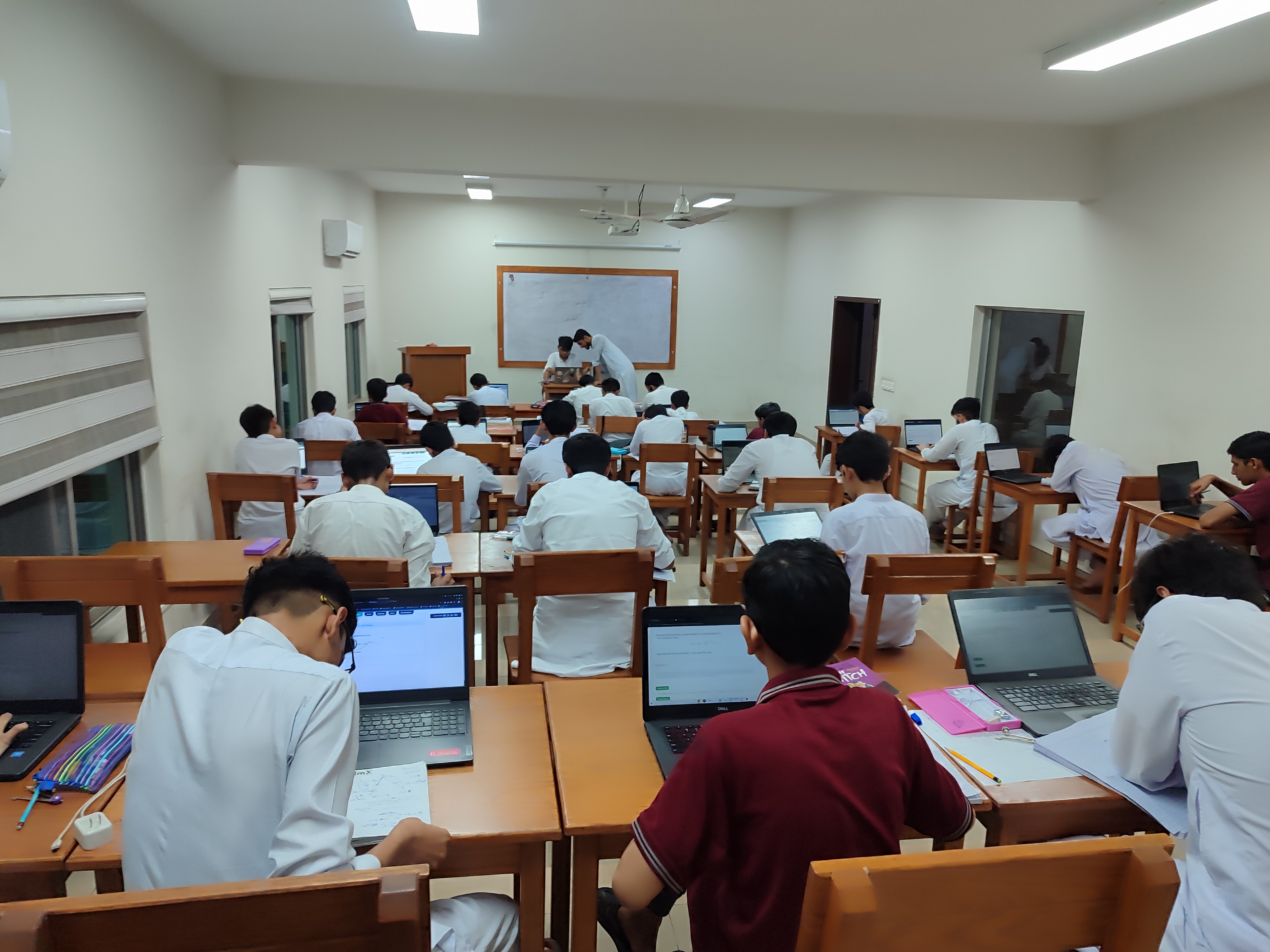 Students taking MathJack contest